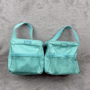 Thirty One Lot of 2 Littles Carry All Caddy Blue Cube Organization Storage 31